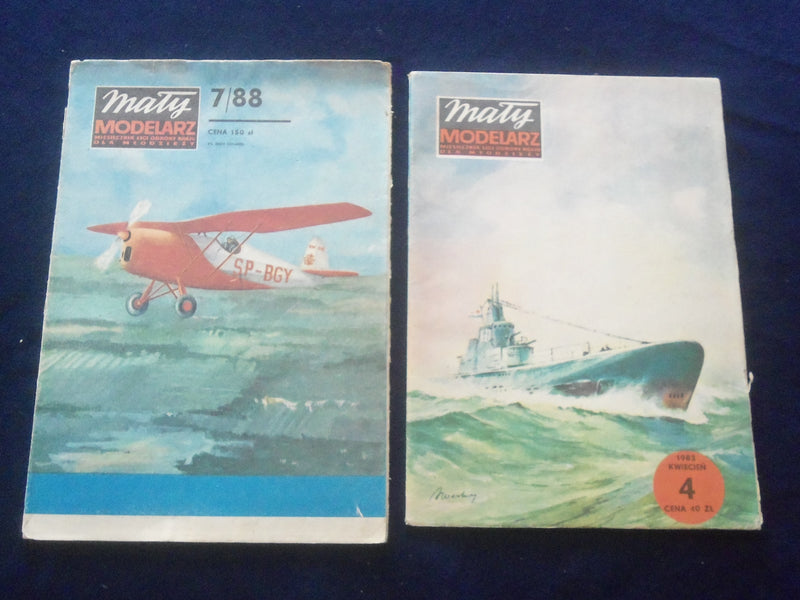 1964 MATY MODELARZ POLISH MODEL PLANES MAGAZINE - LOT OF 2 - J 8409