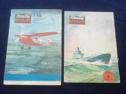 1964 MATY MODELARZ POLISH MODEL PLANES MAGAZINE - LOT OF 2 - J 8409