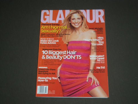 2000 OCTOBER GLAMOUR MAGAZINE - SARAH MICHELLE GELLAR COVER - SP 5057