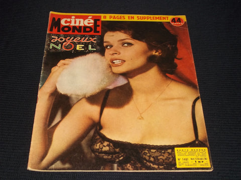 1962 DECEMBER 25 CINEMONDE MAGAZINE - SENTA BERGER COVER - E 24862