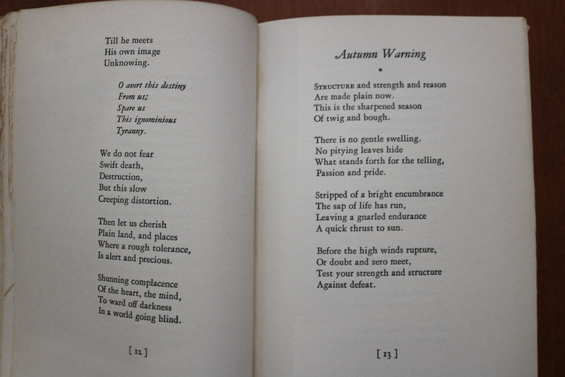 1942 PLAIN - CHANT FOR AMERICA HARDCOVER BOOK BY KATHERINE CHAPIN - KD 9610