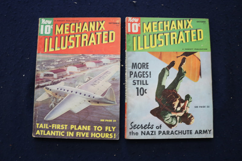 1940 MECHANIX ILLUSTRATED MAGAZINE - LOT OF 10 - O 3502