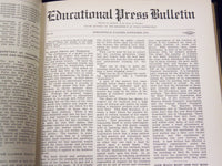 1907-1923 EDUCATIONAL PRESS BULLETIN BOUND VOLUME LOT OF 4 - ILLINOIS - KD 3486A