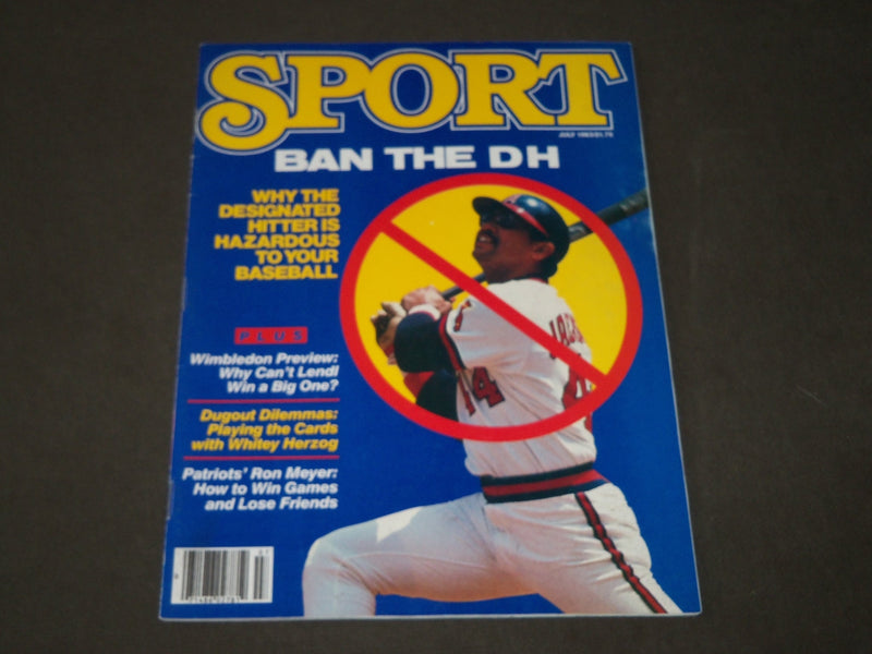 1983 JULY SPORT MAGAZINE - REGGIE JACKSON COVER - BAN THE DH - CW 299