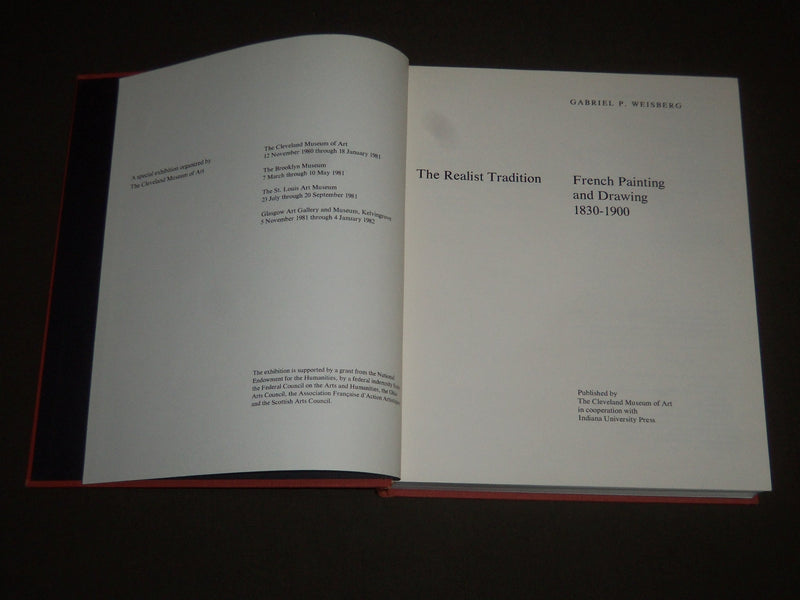 1980 THE REALIST TRADITION FRENCH PAINTING BOOK BY GABRIEL WEISBERG - I 1044