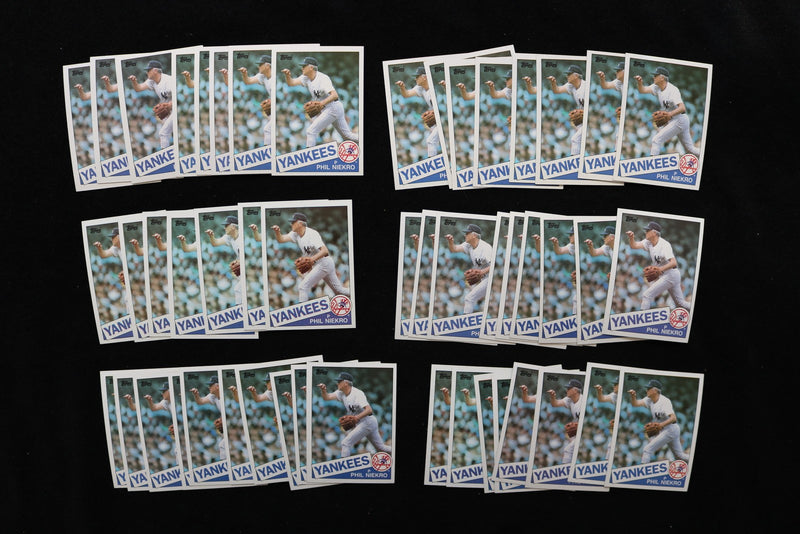 PHIL NIEKRO 1985 TOPPS BASEBALL CARDS - CARD #40 - NM-MT - LOT OF 50 - #46