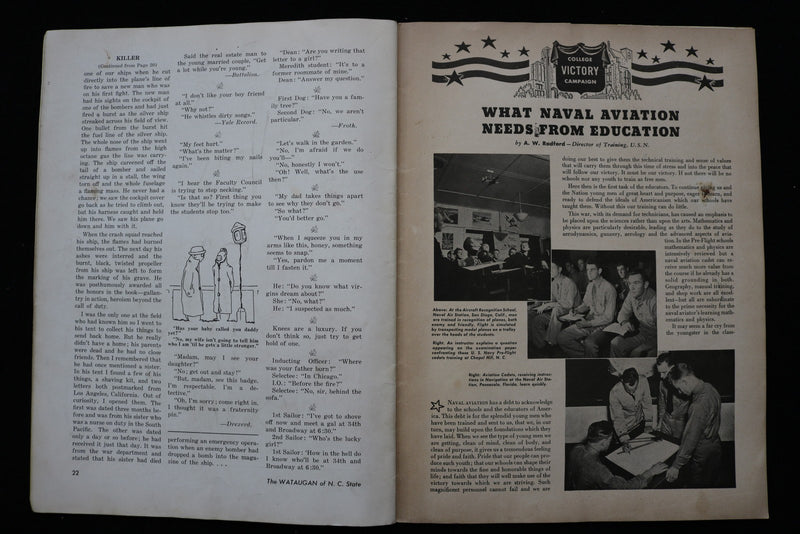 1943 JUNE THE WATAUGAN - THE MAGAZINE FOR COLLEGE MEN! - K 2876