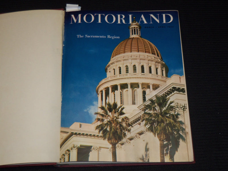 1955-1956 THE MOTOR LAND MAGAZINE BOUND VOLUME - 11 ISSUES - KD 705E