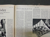 1935 DEC 8 THIS WEEK NEWSPAPER MAGAZINE SECTION JOE LOUIS JACK DEMPSEY - II 4216