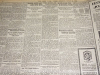 1921 JULY 8 NEW YORK TIMES NEWSPAPER- WARSHIPS ARRIVE, TAMPICO EXCILED - NT 8697