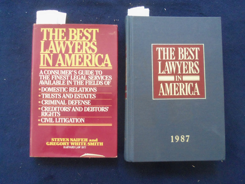 1983 & 1987 THE BEST LAWYERS IN AMERICA HARDCOVER BOOKS - 2 VOLUMES - KD 8830