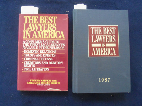 1983 & 1987 THE BEST LAWYERS IN AMERICA HARDCOVER BOOKS - 2 VOLUMES - KD 8830