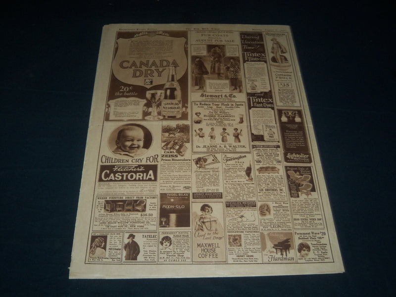 1923 AUGUST 5 NEW YORK TIMES PICTURE SECTION - WARREN HARDING COVER - NT 7396