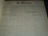 1932 JULY-SEPTEMBER LE TEMPS FRENCH NEWSPAPER BOUND VOLUME - VB 14