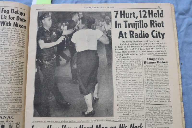 1959 JUNE 28 N.Y. SUNDAY NEWS NEWSPAPER - INGEMAR JOHANSSON CHAMP - NP 9226
