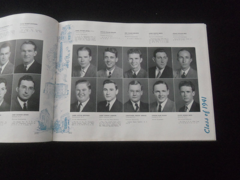 1941 AGROMECK NORTH CAROLINA STATE COLLEGE YEARBOOK - RALEIGH, NC - YB 2951