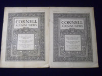 1931 FEB + MAR CORNELL ALUMNI NEWS MAGAZINE LOT OF 2 - NICE ADS - J 1228