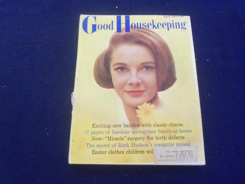 1963 APRIL GOOD HOUSEKEEPING MAGAZINE - NICE COVER, ARTICLES & ADS - F 252O
