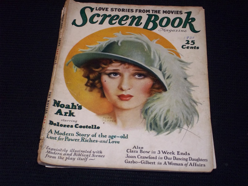 1929 MARCH SCREEN BOOK MAGAZINE - DOLORES COSTELLO FRONT COVER - E 16394