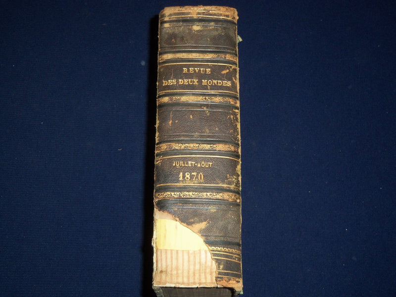 1870 JULY-AUGUST REVUE DES DEUX MONDES FRENCH BOUND VOLUME - KD 2238
