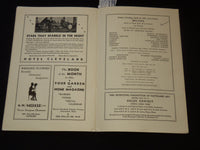 1937 TENTH GRAND OPERA SEASON PROGRAM - CLEVELAND - RUSTICANA - J 8015