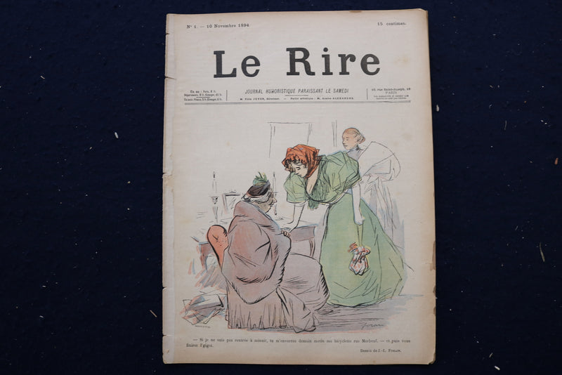1894 LE RIRE JOURNAL HUMORISTIQUE MAGAZINE - FRENCH - FIRST 4 ISSUES - O 3620