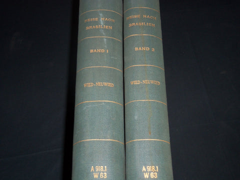 1820-1821 REISE NACH BRASILIEN IN DEN JAHREN 1815 BIS 1817 VOLUME 1 & 2 - Z 151
