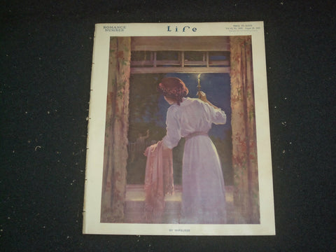 1913 AUGUST 28 LIFE MAGAZINE - ROMANCE NUMBER - BY WIRELESS - ST 6492