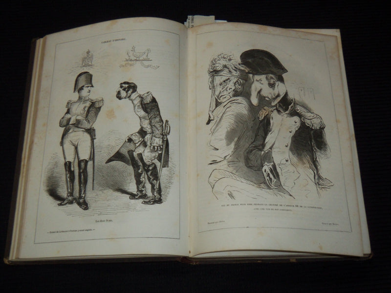 1848-1849 REVUE COMIQUE FRENCH MAGAZINE BOUND VOLUME - NICE ILLUS. - KD 879E