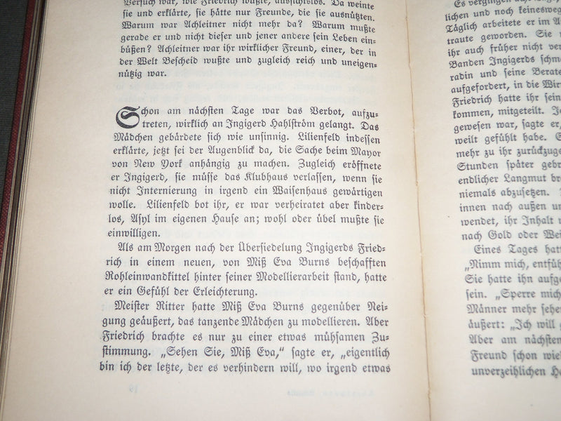 1912 ATLANTIS ROMAN VON GERHART HAUPTMANN GERMAN BOOK - KD 4891