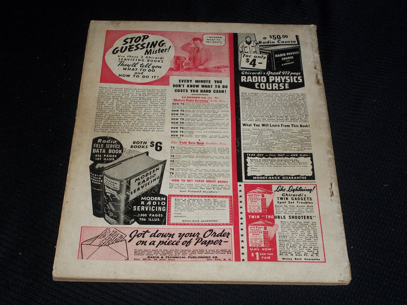 1938 JANUARY RADIO-CRAFT MAGAZINE VERY NICE COVERS & ADS - E 412