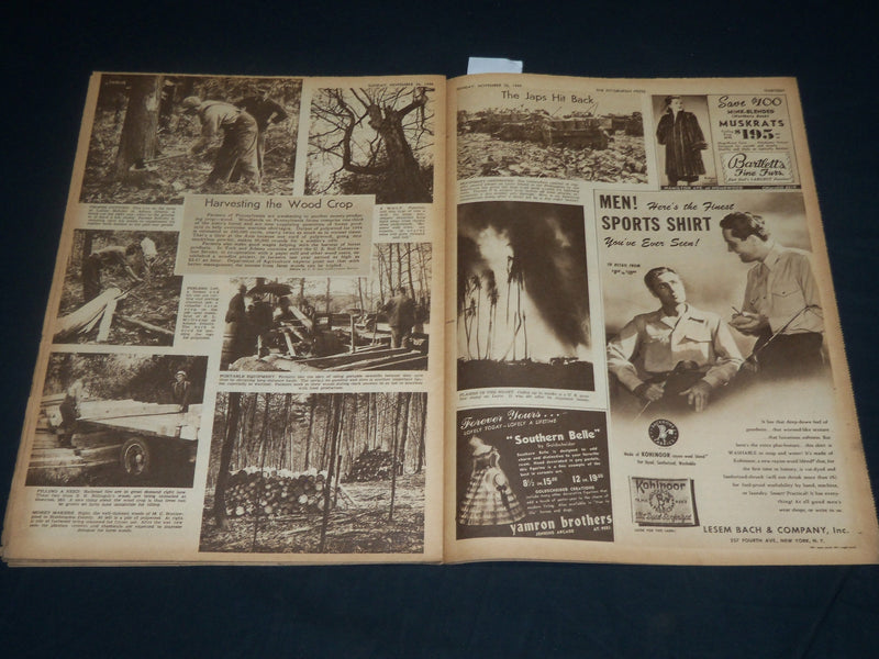 1944 NOV 26 THE PITTSBURGH PRESS SUNDAY ROTO SECTION - ADMIRAL HALSEY - NP 4597