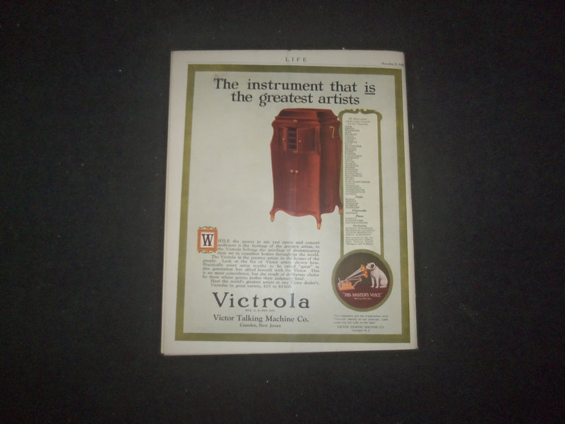1920 NOVEMBER 25 LIFE MAGAZINE - THE PROFITEER - L 771M
