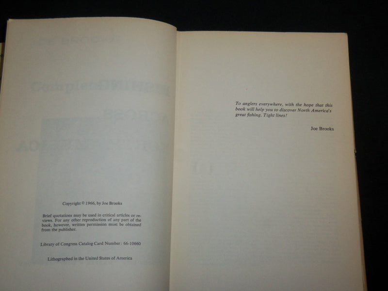 1966 COMPLETE GUIDE TO FISHING ACROSS NORTH AMERICA BOOK LOT OF 2 - KD 6793