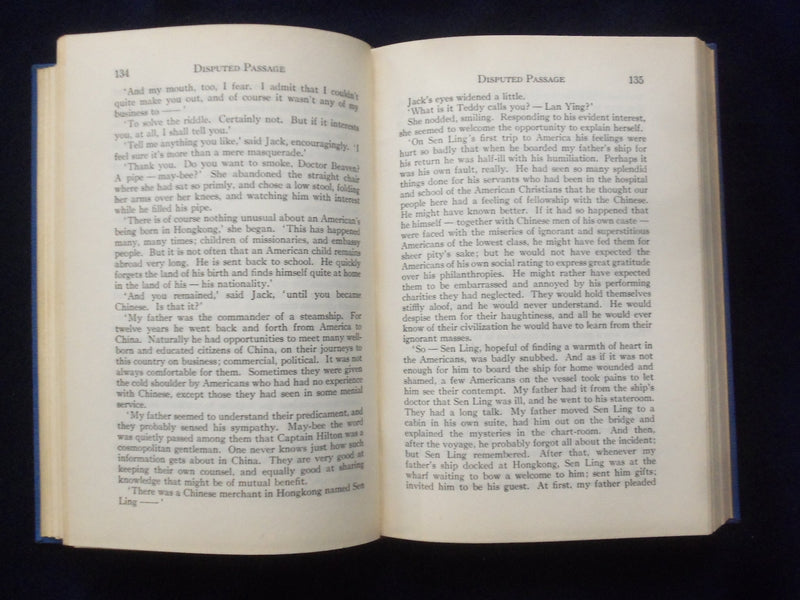 1939 DISPUTED PASSAGE HARDCOVER BOOK - LLYOD C. DOUGLAS - AUTOGRAPHED - KD 8929