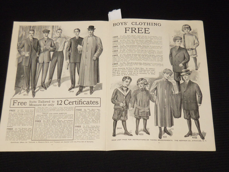 1911 THE HEFFRON CO. SPRING & SUMMER FASHION BOOK - SYRACUSE NEW YORK - SP 4863D