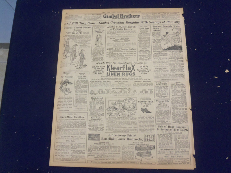 1918 MAY 26 NEW YORK TIMES - GERMANS ALMOST WIPED OUT IN THE AIR - NT 8188