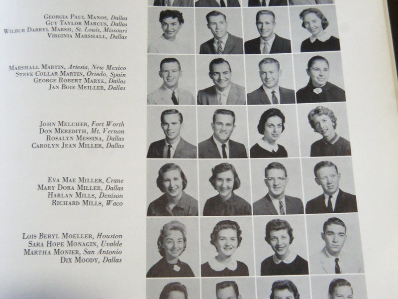 1959 THE ROTUNDA SOUTHERN METHODIST UNIVERSITY YEARBOOK - DON MEREDITH - YB 1152