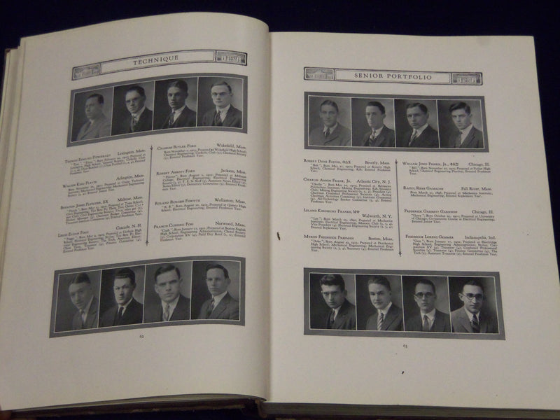 1924 TECHNIQUE M. I. T. TECHNOLOGY MASSACHUSETTS YEARBOOK - NICE PHOTOS - YB 75B