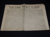 1854 APRIL 1 NEW YORK WEEKLY LEADER NEWSPAPER - VOLUME 1 NO. 3 - K 70