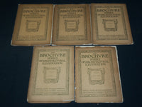 1903 THE BROCHURE SERIES ARCHITECTURAL ILLUSTRATION MAGAZINE LOT OF 11 - WR 716