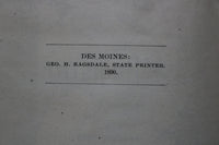 1891 IOWA OFFICIAL REGISTER - HARDCOVER BOOK - K 1765