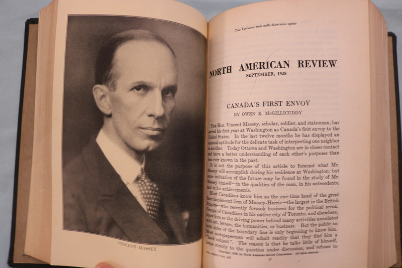 1928-1929 THE NORTH AMERICAN REVIEW - BOUND VOLUMES - LOT OF 3 - KD 9674