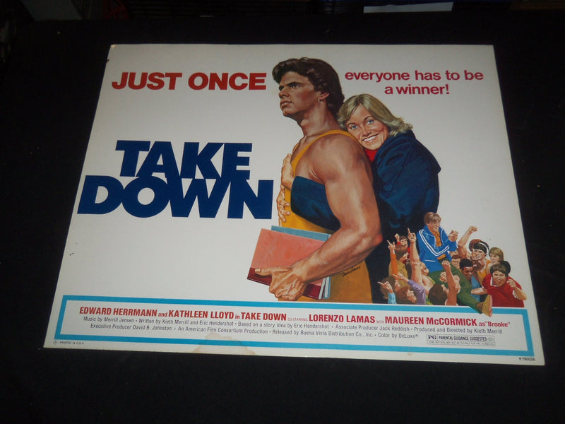 1979 TAKE DOWN 1/2 SHEET MOVIE POSTER - EDWARD HERRMANN, KATHLEEN LLOYD - P 303