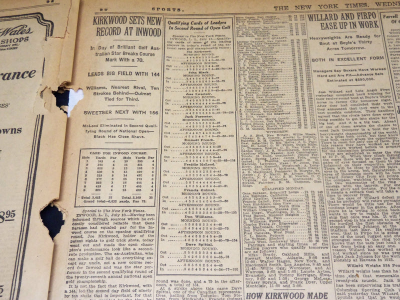 1923 JULY 11 NEW YORK TIMES - GOMPERS MOVES TO UNIONIZE STEEL INDUSTRY - NT 7744