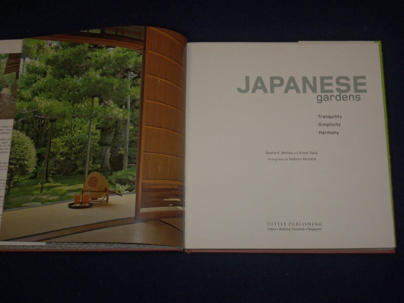 2008 JAPANESE GARDENS HARDCOVER BOOK BY GEETA K. MEHTA & KIMIE TADA - KD 2744