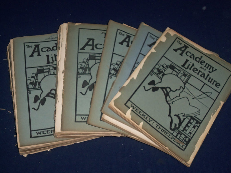 1902 THE ACADEMY WEEKLY REVIEW OF LITERATURE LOT OF 39 ISSUES - LONDON - O 2376
