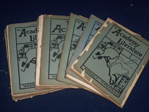1902 THE ACADEMY WEEKLY REVIEW OF LITERATURE LOT OF 39 ISSUES - LONDON - O 2376