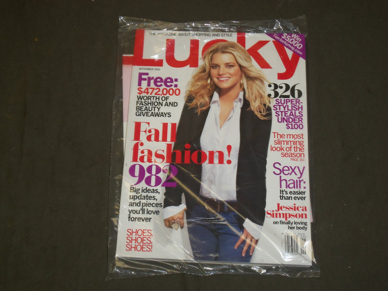 2010 SEPTEMBER LUCKY MAGAZINE - JESSICA SIMPSON COVER - B 3563