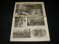 1915 MARCH 14 NEW YORK TIMES PICTURE SECTION LOT OF 2 - GERMAN TROOPS - NP 5473